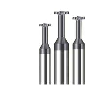 Fraise en carbure à fente en T en acier au tungstène, mèche de routeur à rainurer de Type T de 2mm à 16mm for un usinage de précision 1 pièce(4x1.2mm)