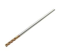 Fraise en carbure HRC60 4F 4 mm extra longue (75 ou 100 mm) for tour CNC (1/2/10 pièces)(2pcs,4F-D4x20x100L HRC60)