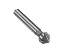 Fraise en métal Fraise à chanfreiner 3 cannelures en acier rapide, foret fraiser 90 degrés, manche rond for outil, 1 pièce(6.3mm)