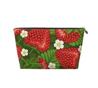 Fraise et Fleur, Trousse de Toilette Trousse de Maquillage Sac à cosmétiques Trousse de Toilette de Voyage Portable