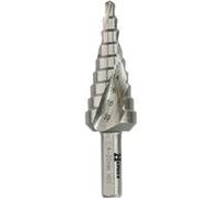 Fraise étagée à goujure hélicoïdale HSS 4 à 20mm - HANGER - 153420 Noir G