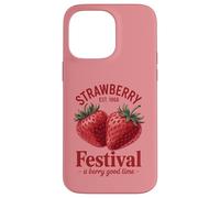 Fraise Festival Est 1968 A Berry Good Time Fruit Coque pour iPhone 14 Pro Max