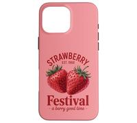 Fraise Festival Est 1968 A Berry Good Time Fruit Coque pour iPhone 16 Pro Max