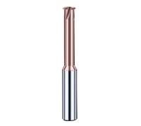 Fraise hélicoïdale à dent unique en carbure de tungstène 3 cannelures 4 lames Outil CNC Fraise à filetage Fraises à queue M3 M4 M5 M6 M8 M10(M3X0.5)