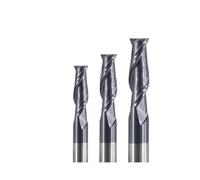 Fraise HRC50 2 cannelures 1 mm, 3 mm, 6 mm, 8 mm, 12 mm, 20 mm, en carbure d'alliage, fraise en acier au tungstène, fraise en bout(2F D6xD6x50L)