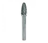 Fraise lime en carbure Forme F ogive bout rond - diamètre 12 mm RUKO