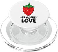 Fraise Love Summer Fruit Fraise Fruit Berry PopSockets PopGrip pour MagSafe