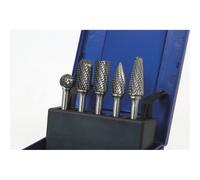 Fraise métallique sur tige Ø tête 12,7mm - coffret PVC de 5 pcs DRAKKAR TOOLS - 15521