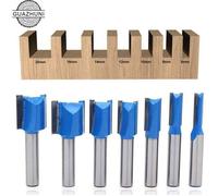 Fraise pour défonceuse jeu de mèches de nettoyage en bois de diamètre 6/8/10/12/14/18/20 mm. Cet ensemble comprend 7 pièces