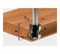 Festool Fraise pour poignée moulurée HW S8 D22/16/R2,5+6 - 491140