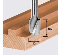Fraise pour rainure hélicoîdale avec arête de base D8mm FESTOOL