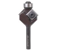 Fraise réversible en alliage avec bords coudés à 45° pour joints lisses et traitement rapide en alliage massif