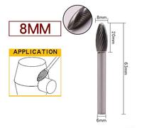 Fraise rotative à double fente pour un traitement rapide et efficace des métaux avec des fonctionnalités conviviales (8 mm)