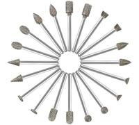 Fraise Rotative Diamant (Foret/Tête/Pointe Diamantée) avec 3mm Tige pour Dremel Outil Rotatif Meulage, Polissage, Gravure de