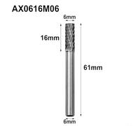 Fraise rotative en carbure avec tige de 6 mm, foret à tête fraisée pour métal et sculpture non métallique (6 mm)