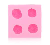 Fraise Silicone Moule Polyvalent Empêche Bâton Doux De Qualité Alimentaire Silicone Fondant Moule pour DIY Bonbons Au Chocolat(Rose)