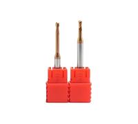 Fraise sphérique à gorge profonde col long HRC55 2 cannelures | For un façonnage CNC de précision à rainures profondes et étroites(R0.35x4LxD4x50L)