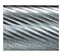 Fraise sur tige de 6 mm, en carbure, forme conique à bout rond KEL, denture 5, Forme : KEL 1230, Ø de la tête 12 mm