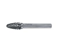 Fraise sur tige RBF D.16mm Tête-L.25mm Arbre-D.6mm HM carbure engrènement 4 RUKO
