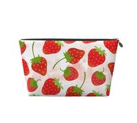 Fraise, Trousse de Toilette Trousse de Maquillage Sac à cosmétiques Trousse de Toilette de Voyage Portable