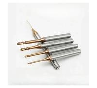 Fraiseà rainure en T rayon d'angle Fraise en acier à col long et micro-tranchant HRC55, usinage CNC, bout sphérique, diamètre D0,3-0,9, rayon R0,15-0,45(R0.45x10)