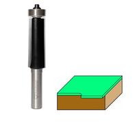 Fraiser fraise à affleurer avec roulement en bas - 2 tranchants carbure, diamètre 12,7 mm, hauteur de coupe 50 mm, queue 12 mm - pour défonceuse et affleureuse bois