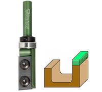 Fraiser Multibit Fraise multifonction pour rainure, couper, copier, percer et couper diamètre 16 mm, tige 8 mm, avec 1 insert et roulement, pour fraiseuse manuelle, coupe CNC