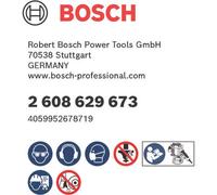 Fraises à affleurer PRO Bosch avec roulement à billes de guidage inférieur Ø 6,35 x L 20 tige 8 mm - 2608629673