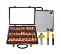 Fraises à bois AWTOOLS, jeu de 35 pièces, tige de 8 mm