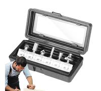 Fraises à bois - Jeu d'outils de menuiserie avec tige de 1/4 (6,35 mm), de fraiseuse de garniture de chasse | Pour le travail du bois Menuiserie Maison Industrie Meubles Suivi Gravure et