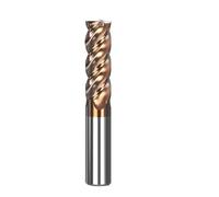 Fraises à bout plat fraises CNC à 4 bords, outil en acier au tungstène à revêtement en alliage de fraise, outils de fraise en bout Hrc55 12 14 16 18mm(6 x 6 x 100MM)