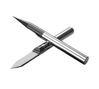 Fraises à graver en carbure BB, fraises à graver avec revêtement for métal, acier, acrylique, plastique, 3,175 x 4 x 6 mm, 1 pièce(0.4mm,45 Degree,D 3.175mm)