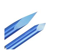 fraises à graver PCB à tige Fraise à 3 tranchants, tige de 3,175 mm, 20-90D, carbure, revêtement bleu, 10 pièces