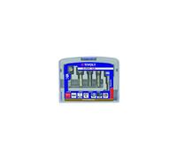 Tivoly Coffret TIVOLY de 4 fraises à noyer HSS à 90° hexa Ø 8,3 à 16,5 mm + 1 porte embout