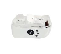 Fraises à ongles électriques coupe ongle electrique homme pince electrique professionnel avec reservoir Empêche la dispersion des ongles coupés Rechargeable Automatique (White,85x68 mm)