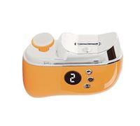 Fraises à ongles électriques coupe ongle electrique homme pince electrique professionnel avec reservoir Empêche la dispersion des ongles coupés Rechargeable Automatique (Orange,85x68 mm)