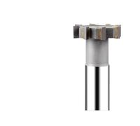 Fraises à rainure en T en alliage YG8 soudées - Fraises métalliques en forme de T en acier au tungstène for l'usinage de précision(20mmx12dx90l 4H)