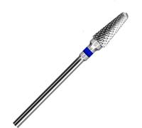 STALEKS PRO Pointe pour fraise en métal dur pour ongles, type "mais", dureté bleu, diamètre tête 5 mm/partie opérante 13 mm