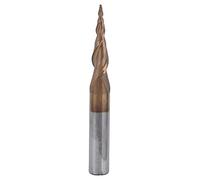 Fraises coniques en acier au tungstène de haute précision pour la gravure sur bois CNC, idéales pour le contreplaqué, le bois dur et l'acrylique, 5 pièces (R0,25 * 20*D6*50)