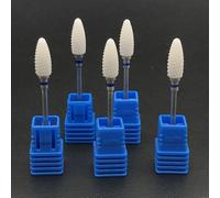 Fraises De Laboratoire Dentaires En Céramique De Zircone,5 Pièces,En Forme De Balle,Pour Polisseuse À Micro-Moteur