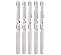 Fraises Droites à Queue Cylindrique 5pcs, Fraise à Une Coupe, 3,175 x 25 x 50 mm - Haute Dureté en Tungstène, Efficacité de Coupe Optimale, Pour Usinage et Gravure Sur Bois
