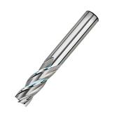 Fraises en bout de haute précision HSS, coupe-métal Co8 Cobalt D1-32mm 2 3 4 dents cannelures, outil de fraisage en aluminium, siège de clé, mèche de routeur 1 pièces(12mm,2 Flutes-HSS)