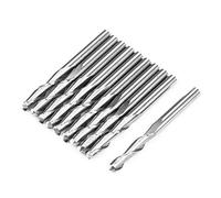 Fraises en Bout Sphérique Double Cannelure 10 pièces 1/8 pouce Queue Acier