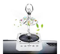 Fraiseurs d'air de voiture - Éliminateur des odeurs | Aromathérapie diffuseur décorations de tableau de bord accessoires intérieurs du parfum de ballerine rechargeable tournante