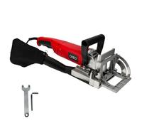 Oxeo Fraiseuse à lamelles 1010W - Lamelleuse - Réglage Angle Inclinaison 90°- Lame 100x22mm .ép4mm - buse Sac à poussière clé ergots