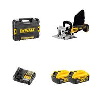 DeWALT DCW682P2 Fraiseuse a lamelles sans fil XR 18 V, (2 x 5,0 Ah), Tstak