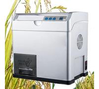 Fraiseuse à riz automatique 500 W, éplucheur de riz et broyeur avec bouton de réglage pour riz brun clair, polisseuse et éplucheur de grains de 30 kg/h