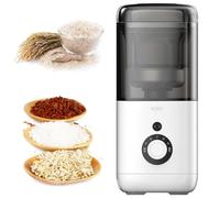 Fraiseuse à riz, séparateur automatique de grains 300 W avec capacité de 480 ml, 7 vitesses pour éplucher, battre, écaillage et polissage