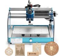 Fraiseuse CNC Genmitsu 3018-PROVer V2 avec interrupteurs de fin de course et arrêt d'urgence, Axe Z amélioré avec plateau en aluminium, Surface de travail 284 x 180 x 40mm