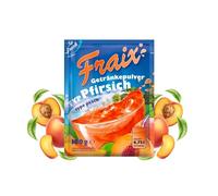 FRAIX Lot de 50 boissons en poudre pêche (50 x 100 g) - Poudre instantanée de fruits au goût pêche - Poudre de fruits parfaite pour les déplacements, les fêtes d'anniversaire